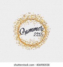 Summer, a badge for your design, summer words to print and labels
