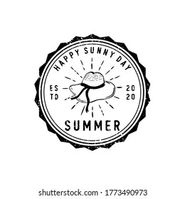 etiquetas, emblemas y logotipo de las insignias de verano