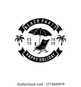 summer badges labels, emblems and logo