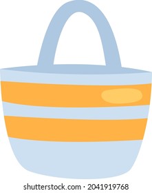 Bolsa de verano, ilustración, vector, sobre fondo blanco.