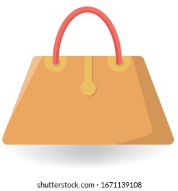 Ilustración del vector de bolsa de verano. Bolsa de verano vectorial. Fondo blanco. Bolsa aislada