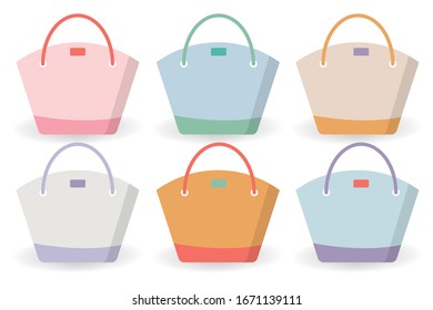 Summer Bag Vektorillustration Illustration. Vektorillustration Sommerbeutel. Weißer Hintergrund. Tasche einzeln