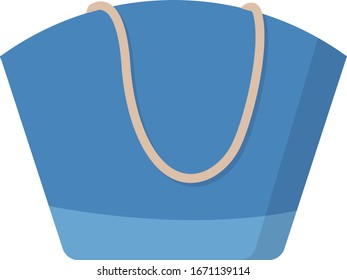 Summer Bag Vector illustration. Vector summer bag.  White background. Bag Isolated