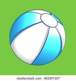 summer ball icon element for design