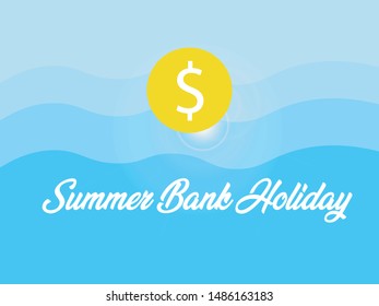 Summer bank holiday vector image