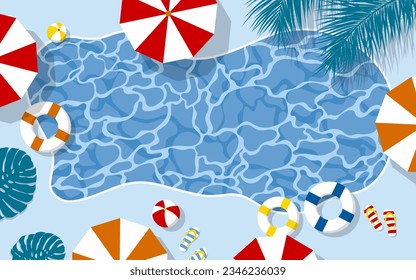 Summer banner background Vector illustration