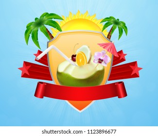 Summer banner. EPS10 vector