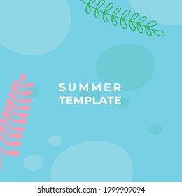 Summer banner with floral background element. Vector illustration design for internet ads, presentation, banner, cover, web, header, flyer, card, poster, wallpaper, texture, slide, magazine