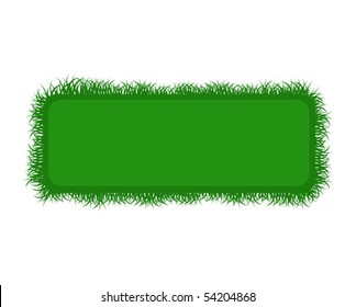 Summer banner with fresh grass for Your design