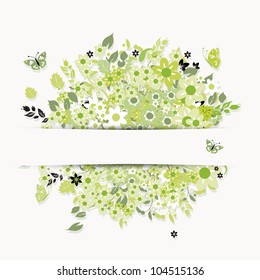 Summer banner with place for your text
