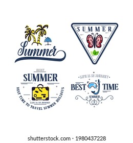 Summer banner, sale and discount for advertising.