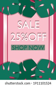 Summer banner sale special offer interest
