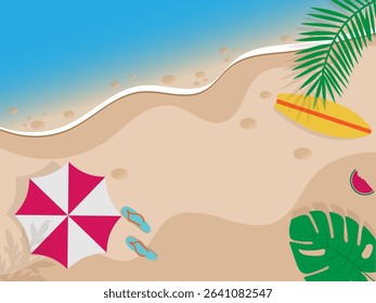 Summer banner template design. wave banner. Vector illustration. with modern flat design style