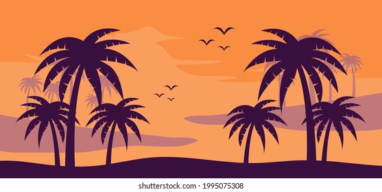 Ilustración vectorial de patrón de pancarta de verano para medios sociales. Vector