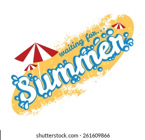 Summer banner. Vector illustration. Eps 10.