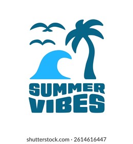 summer banner. Summer vibe vector