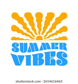 summer banner. Summer vibe vector