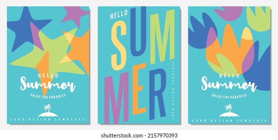 Vintage Summer Holiday Poster Vector Template Stock Vector (Royalty ...