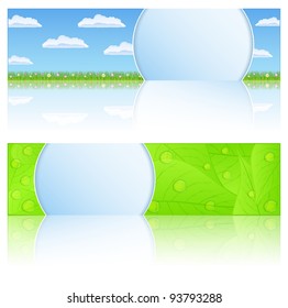 Summer banners, vector eps10 illustration