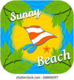 Summer Beach Background.