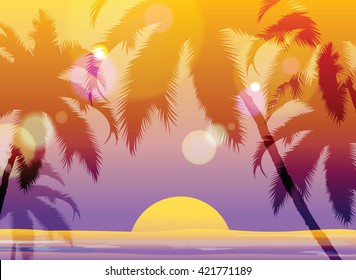 Summer beach background.