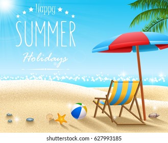 Summer beach background