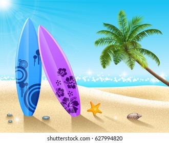 Summer beach background