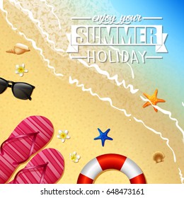 Summer beach background 