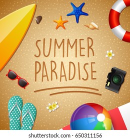 Summer beach background