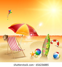 Summer beach background