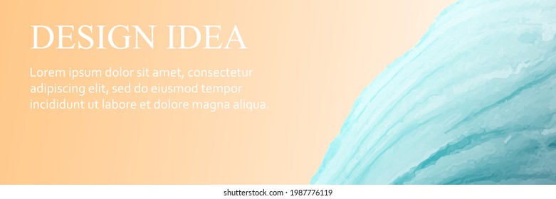 Fondo de playa de verano o diseño de cartas o cabecera o pancarta con ondas de color rosa azul abstracto y arena amarilla.