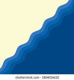 Summer beach background - edge of sea and sand