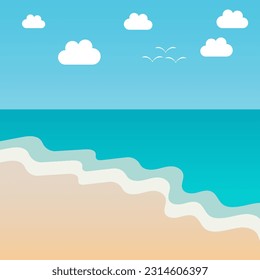 summer beach background good for wallpaper, website, background, social media