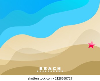 summer beach background, summer beach background, beach and sea, Vector illustration of tropical beach in daytime