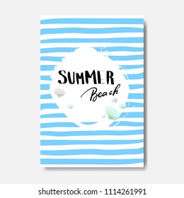 summer beach badge Isolated Typographic Design Label. Season Holidays lettering for logo,Templates, invitation, greeting card, prints and posters.