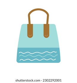  bolsa de playa de verano aislada en blanco 