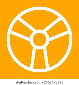 summer beach ball icon. Vector illustration