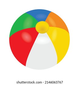 Summer beach ball. vector illustration