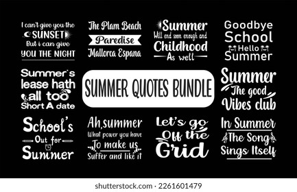 Summer Beach Bundle SVG, Beach Svg Paket, Sommerzeit, Funny Beach Quotes Svg, Quotes Summer, Quotes Svg Paket