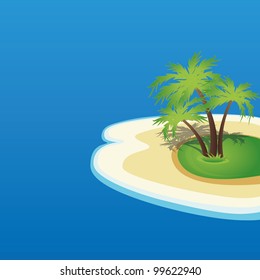 Summer beach by the sea