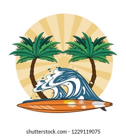 summer beach cartoons