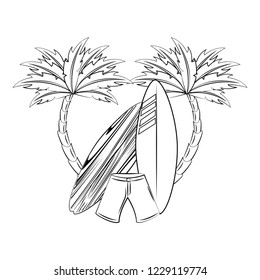summer beach cartoons