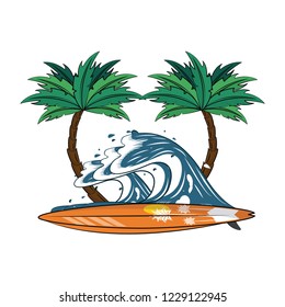 summer beach cartoons