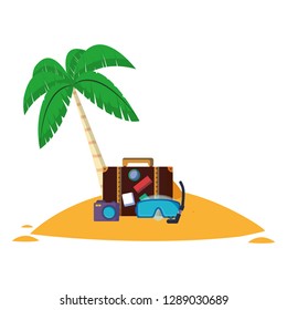 Summer and beach cartoons