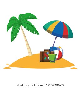 Summer and beach cartoons
