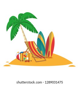 Summer and beach cartoons