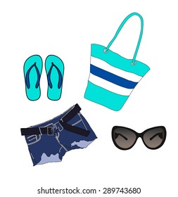 summer beach clothing set