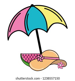 summer beach elements