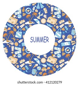 summer beach elements
