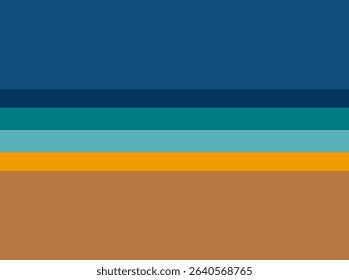 Summer beach evening background. Vector illustration of abstract geometric background for banner, advertisement, cover image